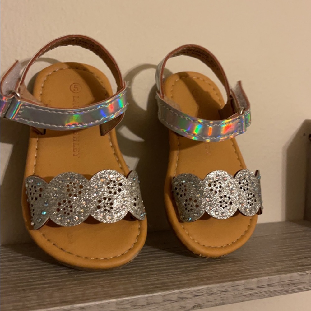 Laura Ashley Holographic Baby Sandals